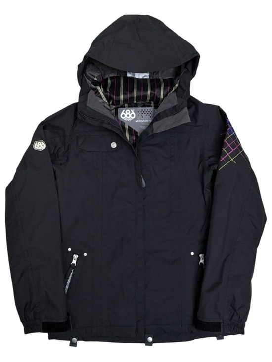 686 Jackets & Blazers - 686 SMARTY JACKET Waterproof Snowboard Ski Black Parka Coat Women XS Retail $300